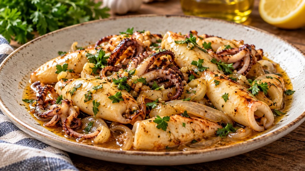 Calamares encebollados al ajillo: receta casera para que queden tiernos