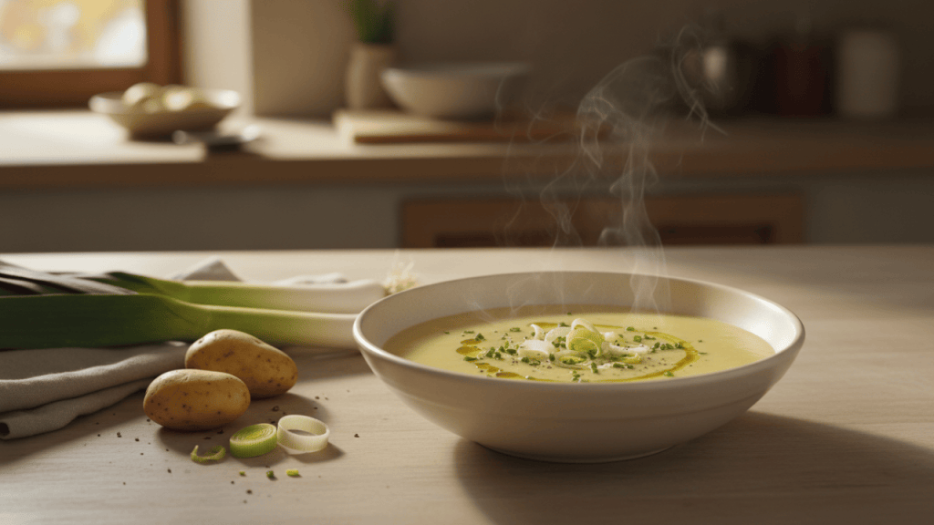 Crema de puerros y patatas: receta casera fácil y cremosa sin nata