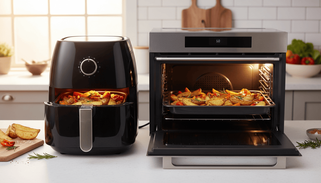 Freidora de aire vs. horno tradicional: ¿cuál cocina mejor y consume&nbsp;menos?