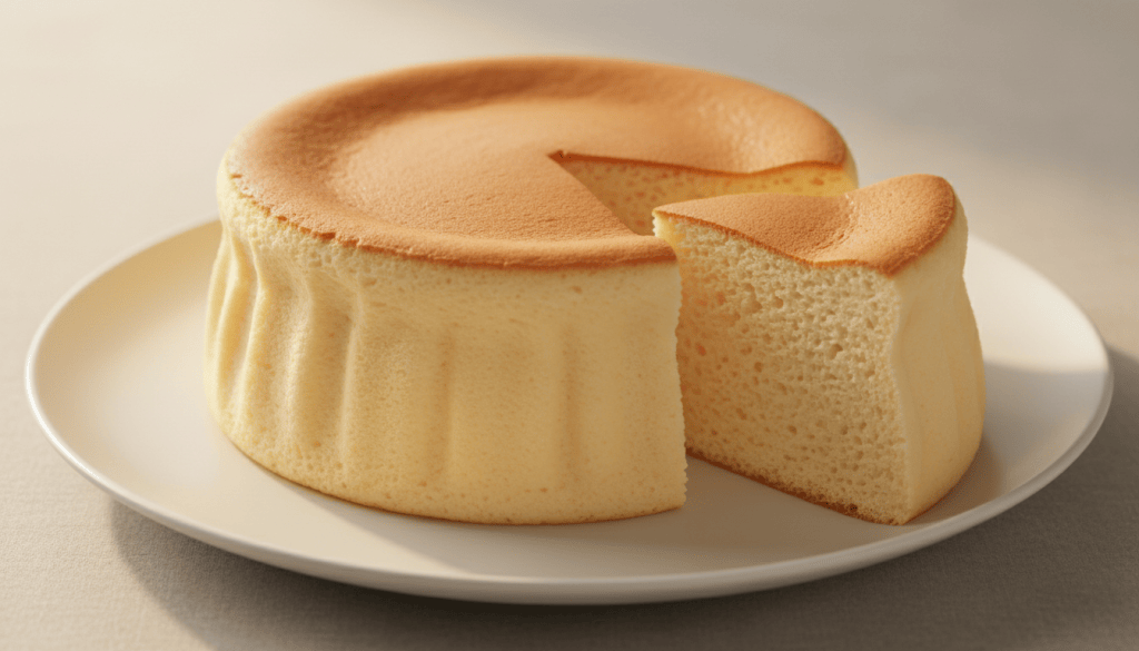 Tarta de queso japonesa tipo nube: esponjosa y ligera