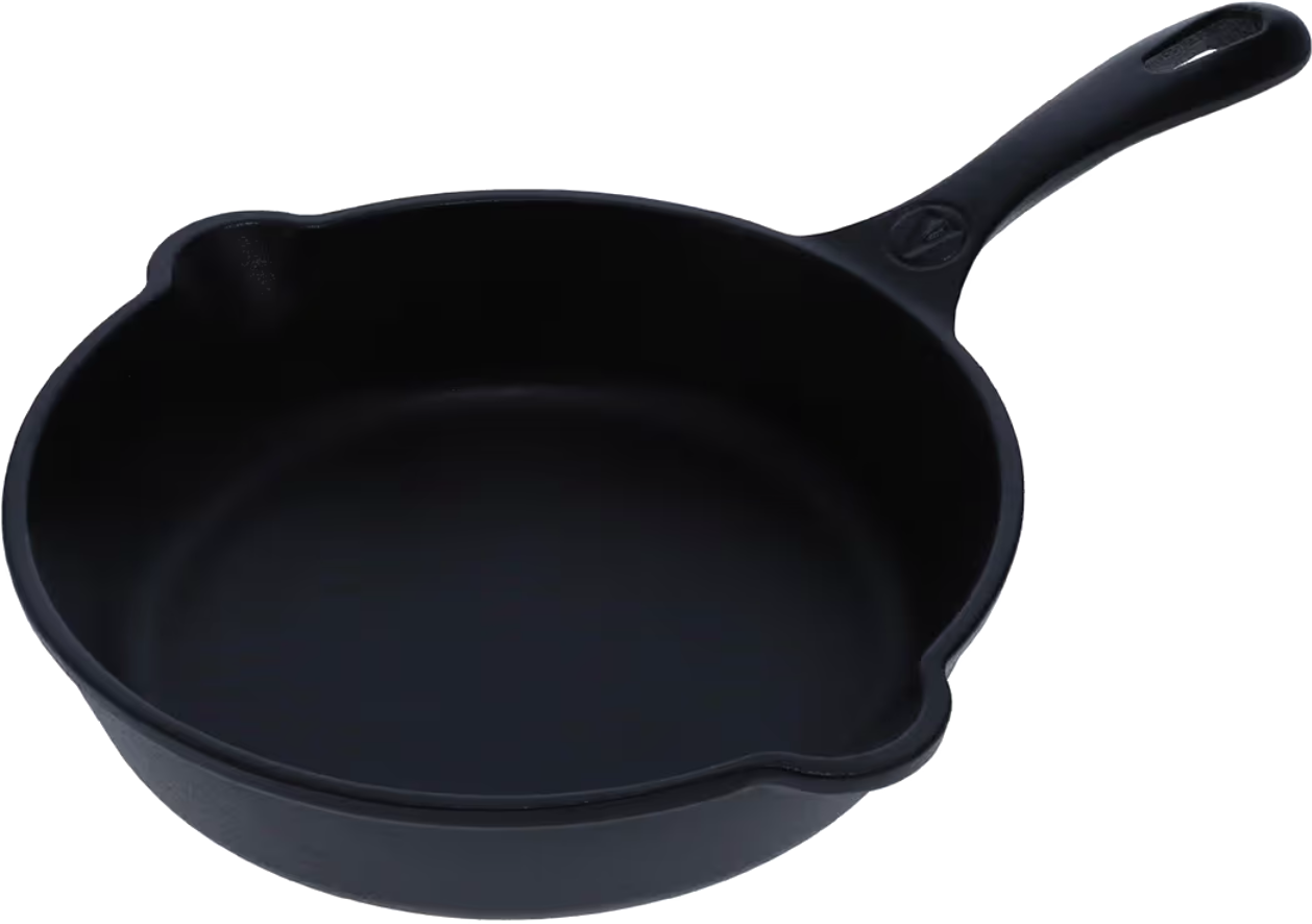 Sartén Victoria de hierro fundido curado de 20 cm